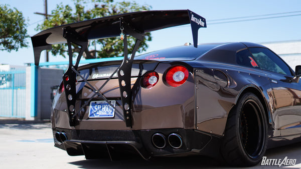 Battle Aero V4 Chassis Mount Wing for Nissan GT-R (R35)