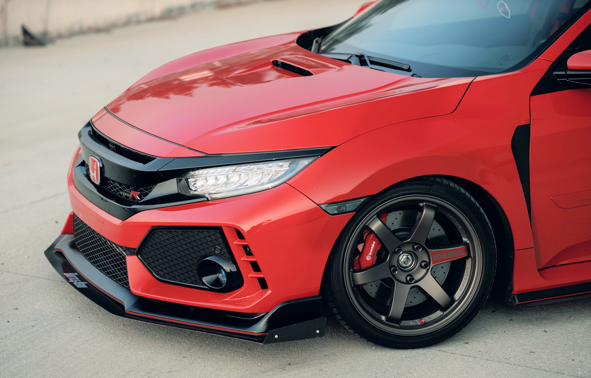 Front Bumper Splitter for Honda Civic Type R (FK8)