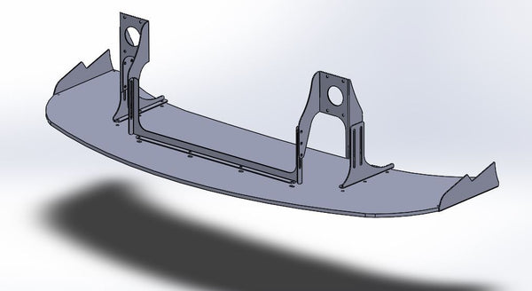 Chassis Mounted Splitter for 08-14 Subaru WRX / STI GR/GV (Sedan/Hatch)