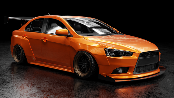 08-15 Mitsubishi Lancer Widebody Fender Flares