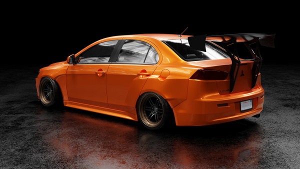 08-15 Mitsubishi Lancer Widebody Fender Flares