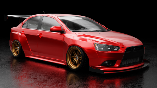 08-15 Mitsubishi Lancer Widebody Fender Flares