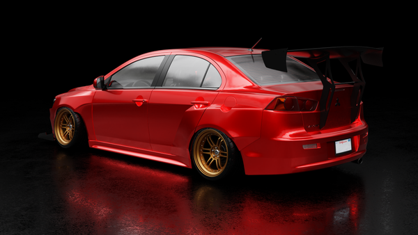 08-15 Mitsubishi Lancer Widebody Fender Flares