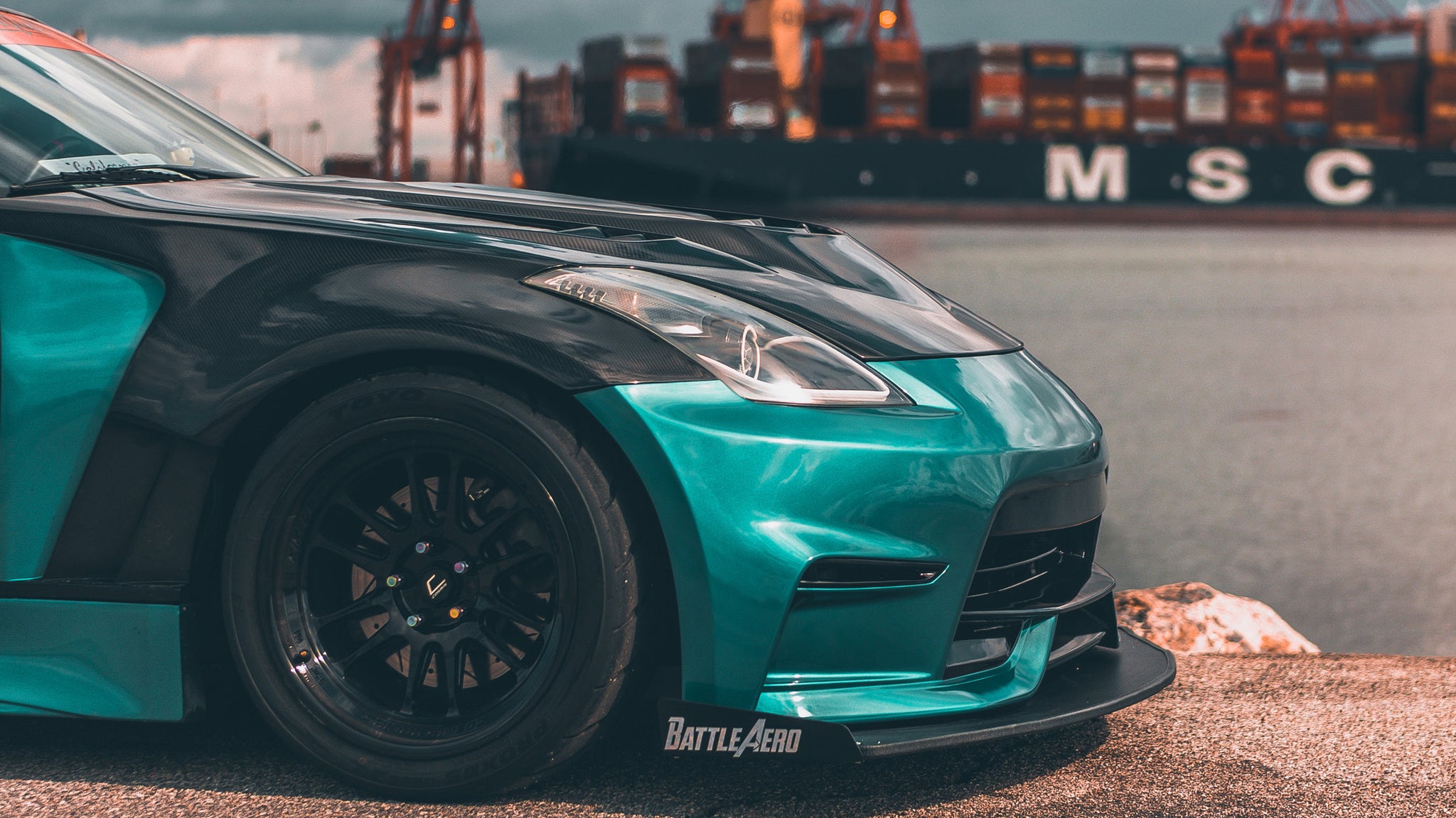 Chassis Mounted Splitter for Nissan 350Z – BattleAero