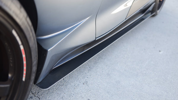 Carbon Fiber Side Skirt Extensions for 2020+ Toyota Supra (A90)